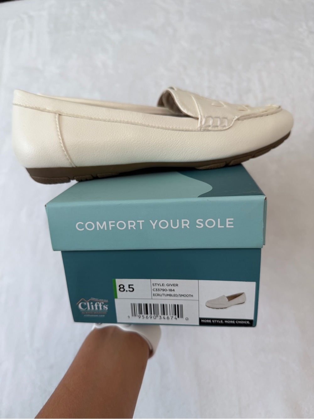 Cliffs by WHITE MOUNTAIN Ecru Slip-On Loafers - Picture 9 of 12